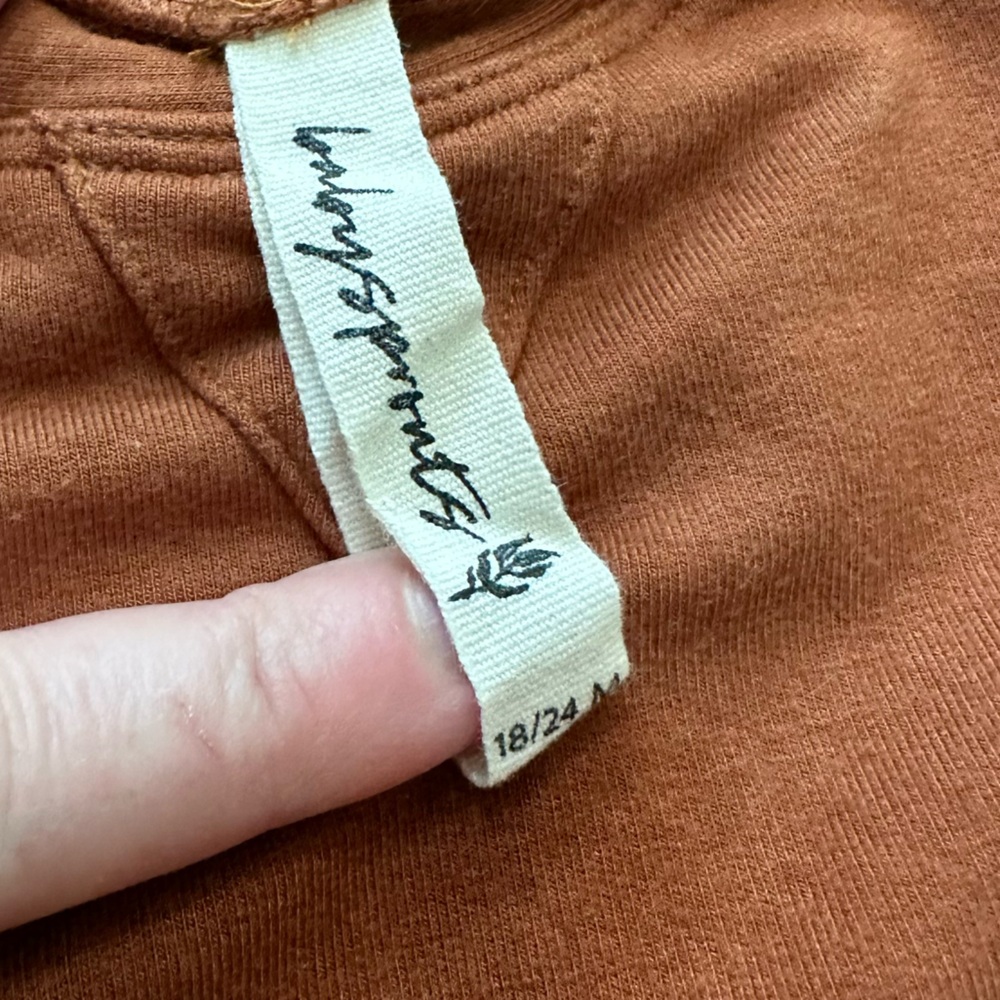 Babysprouts brown raglan sweatshirt, size 18-24M - Picture 4 of 7